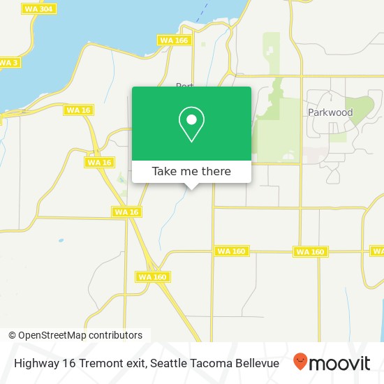 Highway 16 Tremont exit map