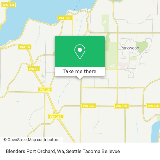 Mapa de Blenders Port Orchard, Wa