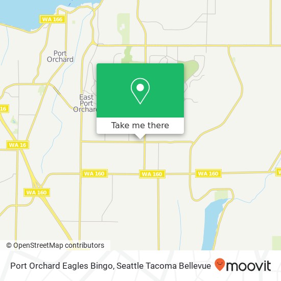 Mapa de Port Orchard Eagles Bingo