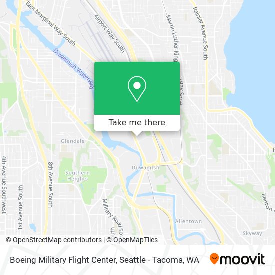 Boeing Military Flight Center map