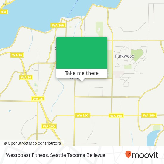 Mapa de Westcoast Fitness