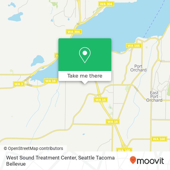 West Sound Treatment Center map