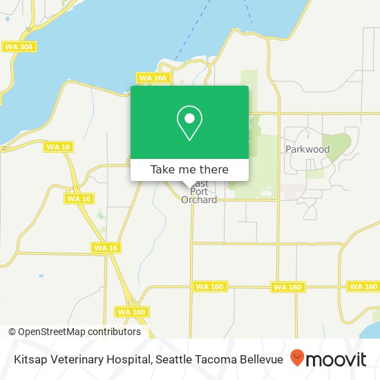 Mapa de Kitsap Veterinary Hospital