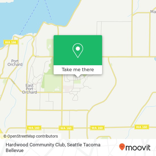 Hardwood Community Club map