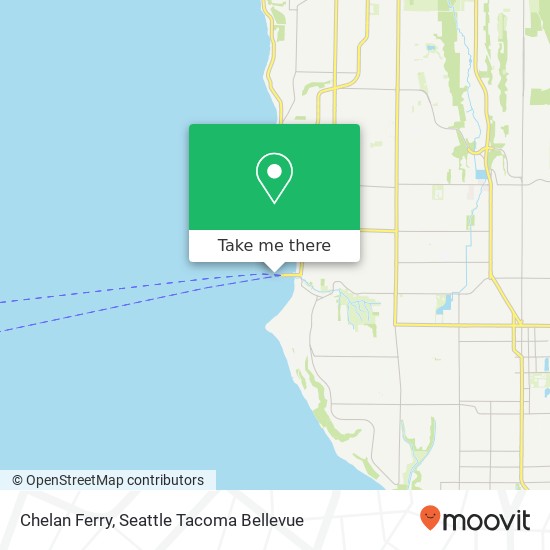 Mapa de Chelan Ferry