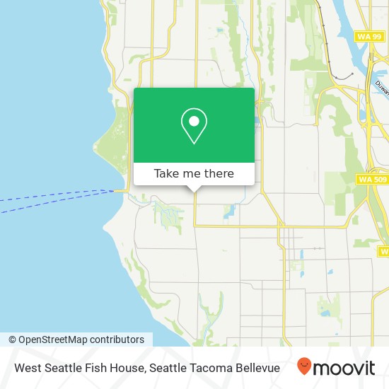 Mapa de West Seattle Fish House