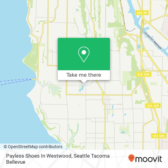 Mapa de Payless Shoes In Westwood