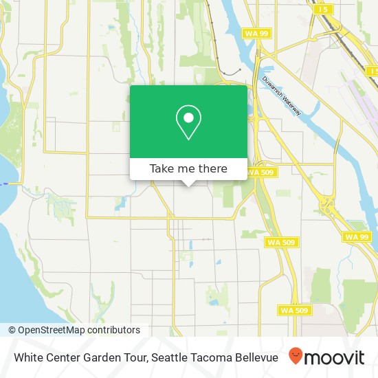 White Center Garden Tour map