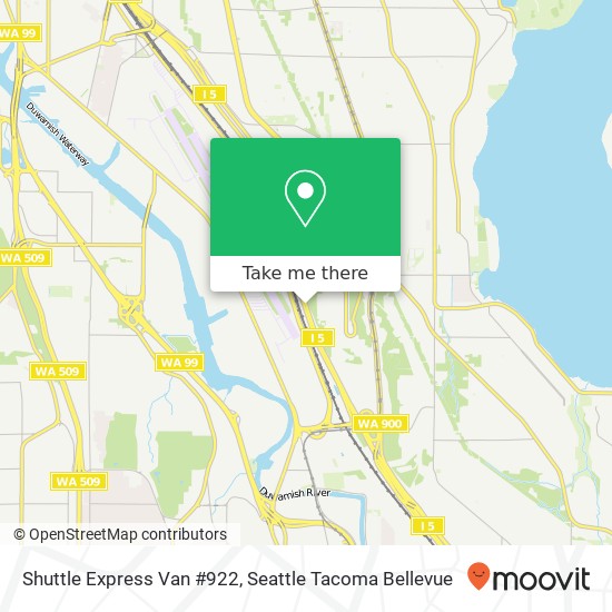 Shuttle Express Van #922 map