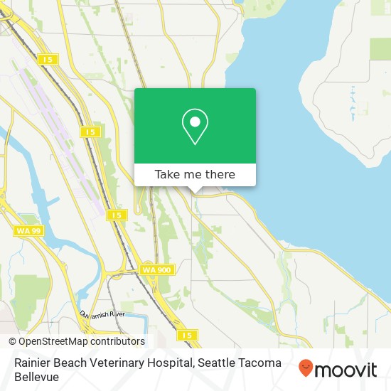 Rainier Beach Veterinary Hospital map