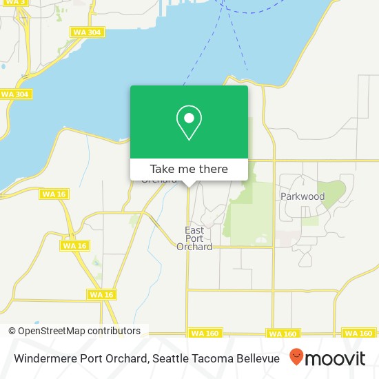 Mapa de Windermere Port Orchard