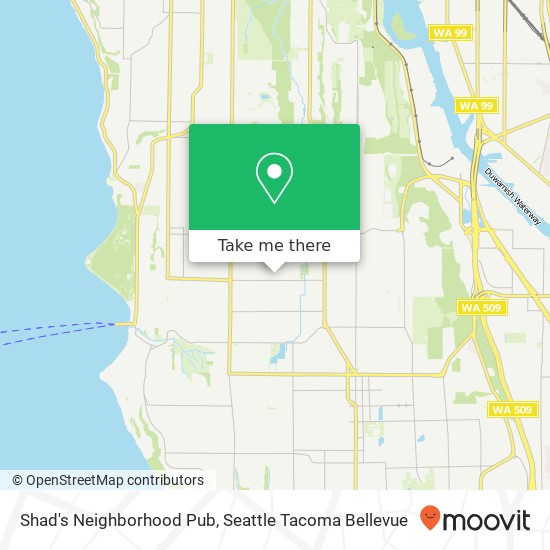 Shad's Neighborhood Pub map