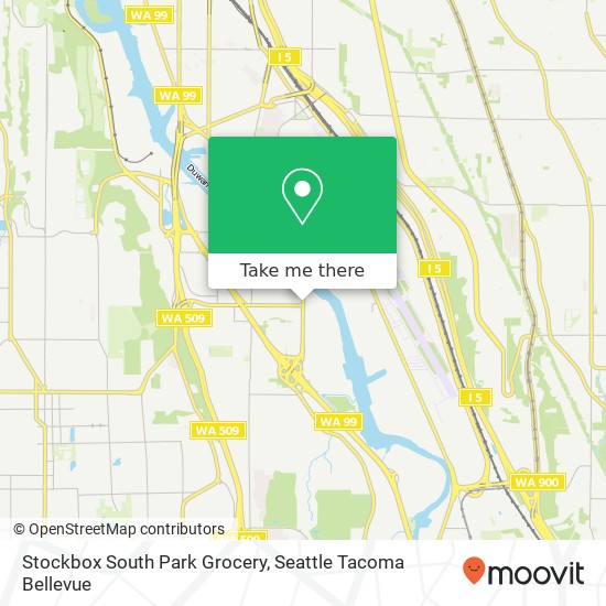 Mapa de Stockbox South Park Grocery