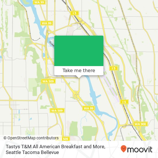 Tastys T&M All American Breakfast and More map
