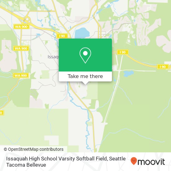 Issaquah High School Varsity Softball Field map