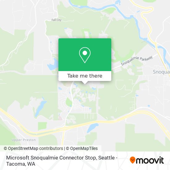 Mapa de Microsoft Snoqualmie Connector Stop