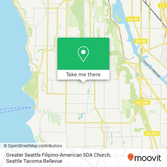 Mapa de Greater Seattle Filipino-American SDA Church