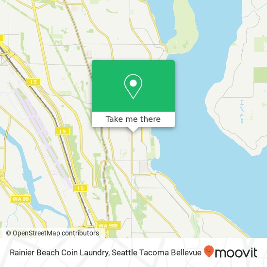 Mapa de Rainier Beach Coin Laundry