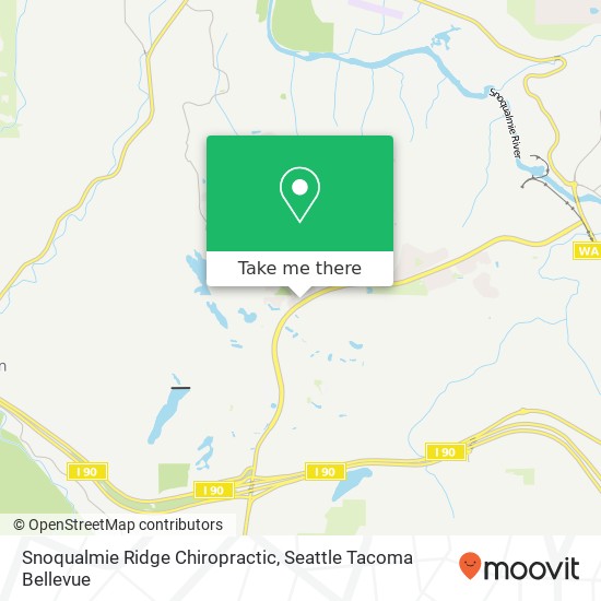 Snoqualmie Ridge Chiropractic map