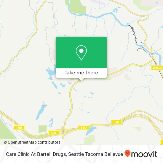 Care Clinic At Bartell Drugs map