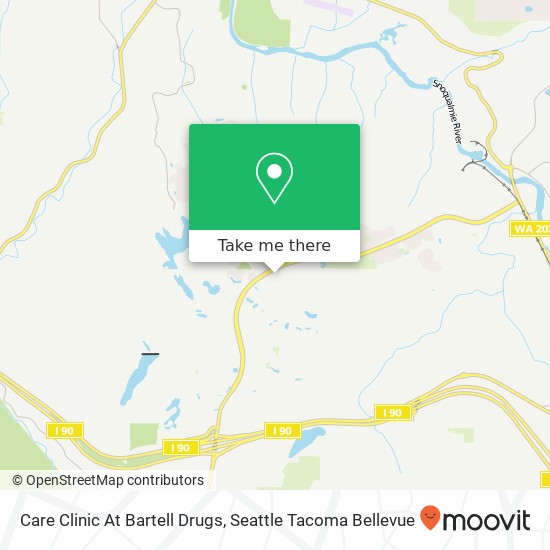 Mapa de Care Clinic At Bartell Drugs