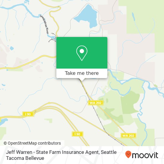 Mapa de Jeff Warren - State Farm Insurance Agent