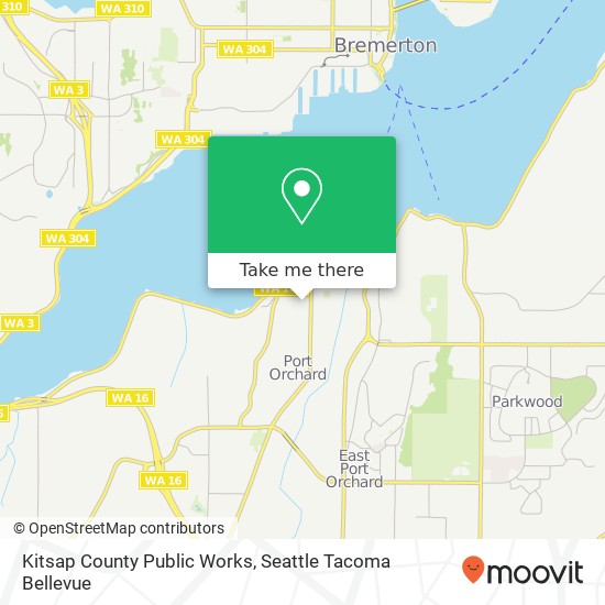 Kitsap County Public Works map