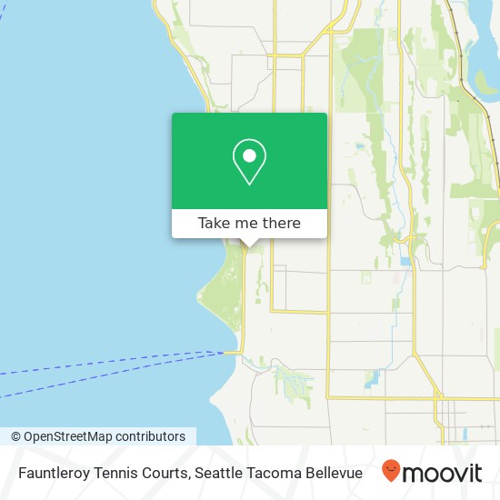 Fauntleroy Tennis Courts map