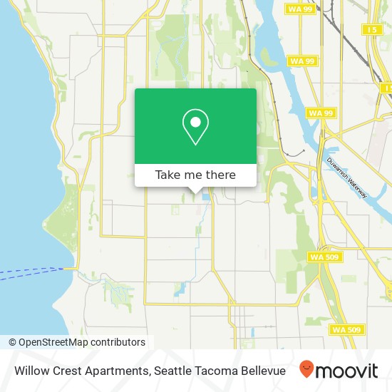 Willow Crest Apartments map