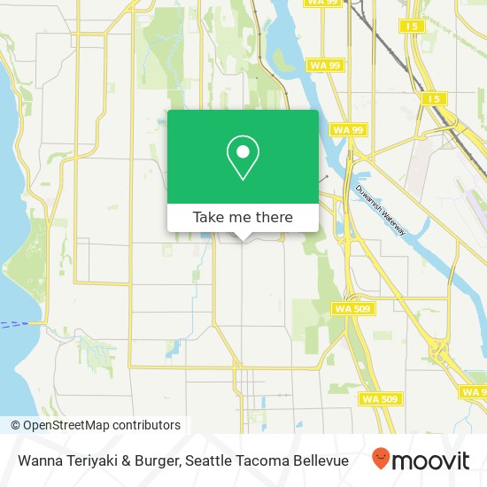 Mapa de Wanna Teriyaki & Burger