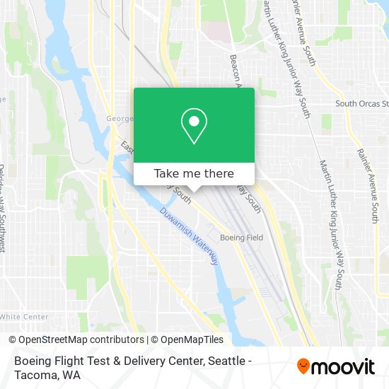 Boeing Flight Test & Delivery Center map