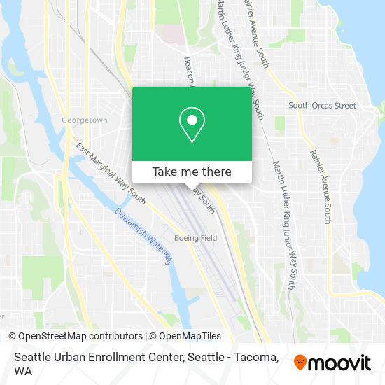 Seattle Urban Enrollment Center map