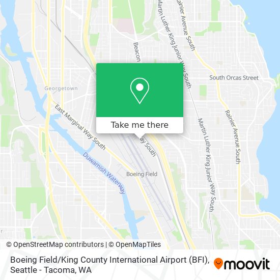 Boeing Field / King County International Airport (BFI) map