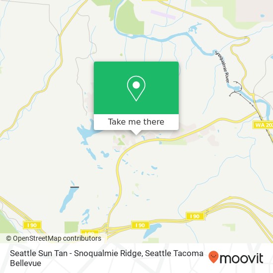 Seattle Sun Tan - Snoqualmie Ridge map