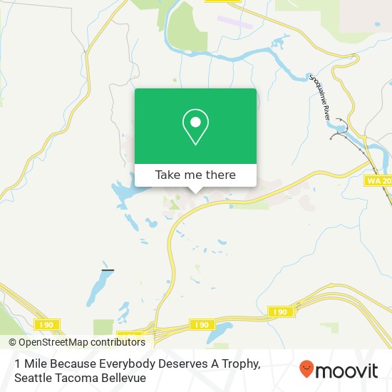 Mapa de 1 Mile Because Everybody Deserves A Trophy