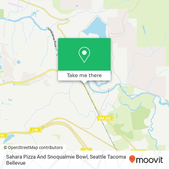 Sahara Pizza And Snoqualmie Bowl map