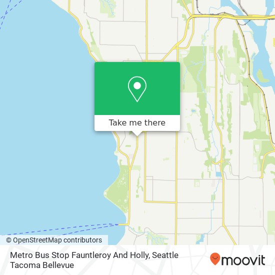 Metro Bus Stop Fauntleroy And Holly map