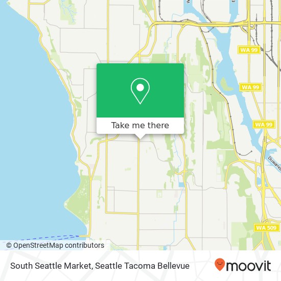 Mapa de South Seattle Market