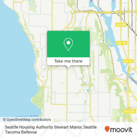 Mapa de Seattle Housing Authority Stewart Manor