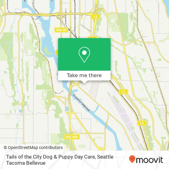 Mapa de Tails of the City Dog & Puppy Day Care