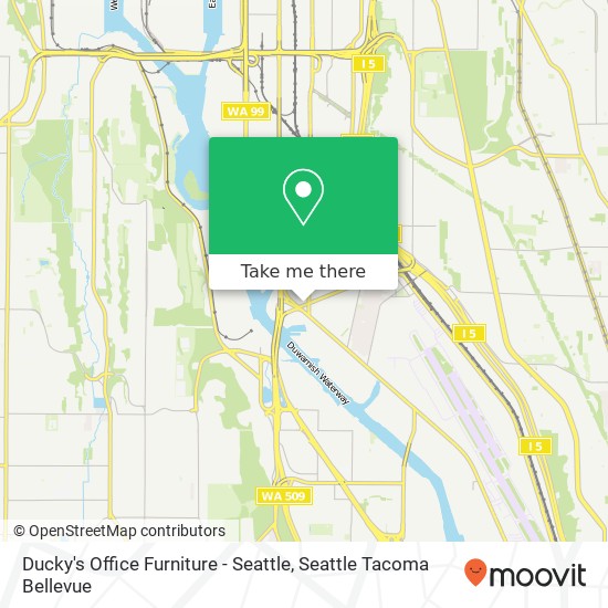 Ducky's Office Furniture - Seattle map