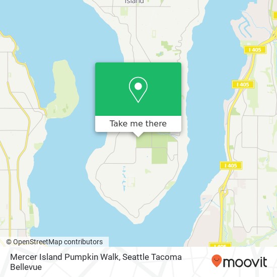 Mercer Island Pumpkin Walk map