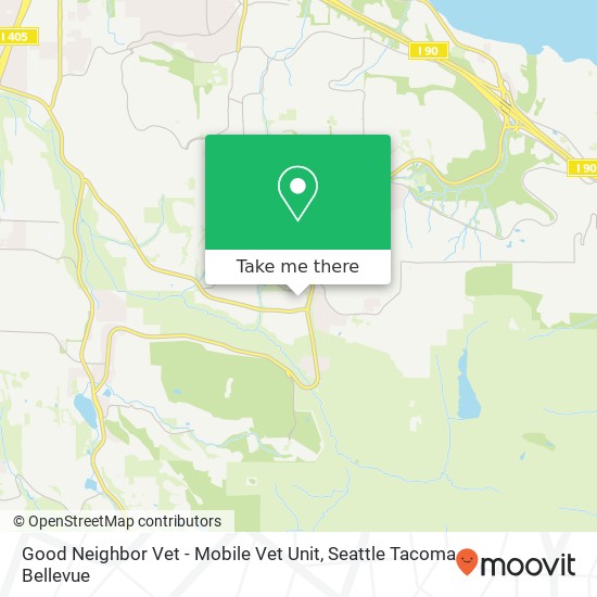 Good Neighbor Vet - Mobile Vet Unit map