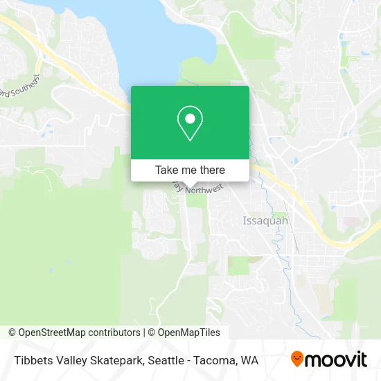 Tibbets Valley Skatepark map
