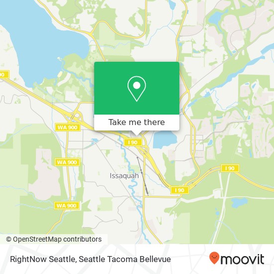 Mapa de RightNow Seattle