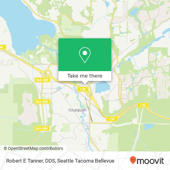 Robert E Tanner, DDS map