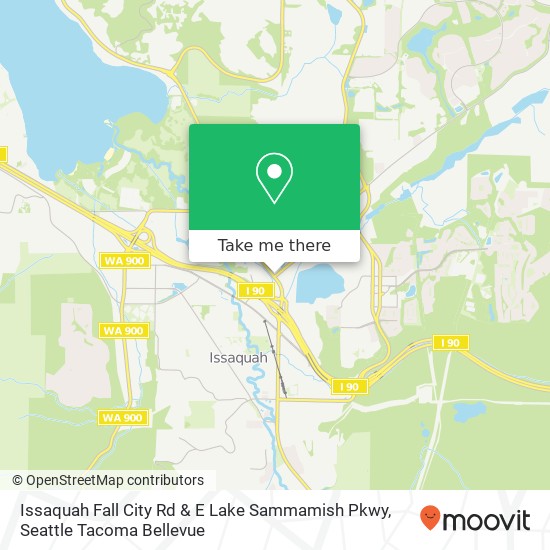 Mapa de Issaquah Fall City Rd & E Lake Sammamish Pkwy