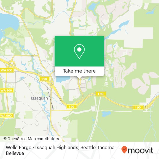 Wells Fargo - Issaquah Highlands map