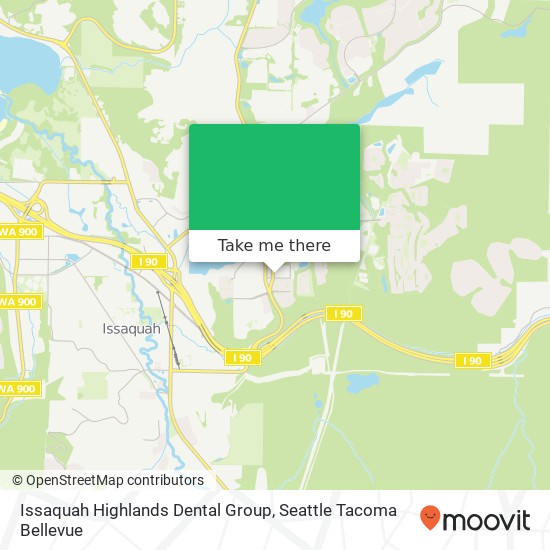 Mapa de Issaquah Highlands Dental Group