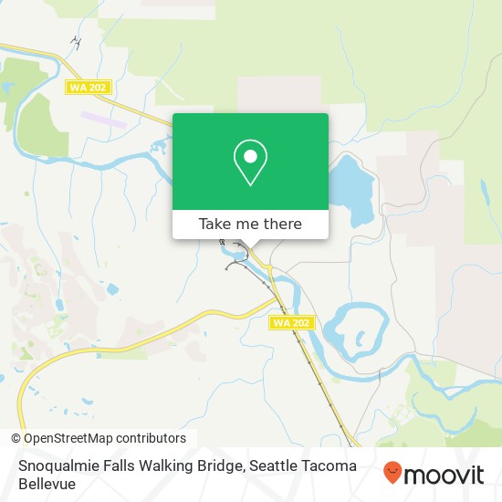 Mapa de Snoqualmie Falls Walking Bridge